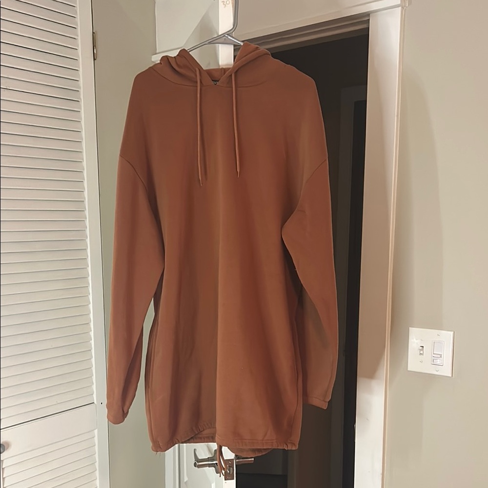 Women’s Brown Hoodie Dress